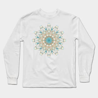 Pussy Willows in Spring - Kaleidoscope Pattern Long Sleeve T-Shirt